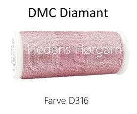 DMC Diamant farve D316 rosa
